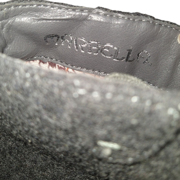 Marbella Gray Wedge Ankle Boots Size 7.5 Brooke Booties Lace up - Picture 3 of 6